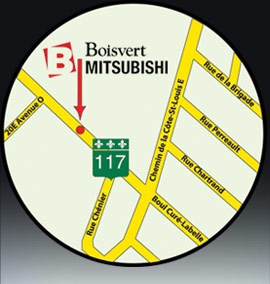 Joindre Boisvert Mitsubishi - Mitsubishi d'occasion Laurentides Nous joindre